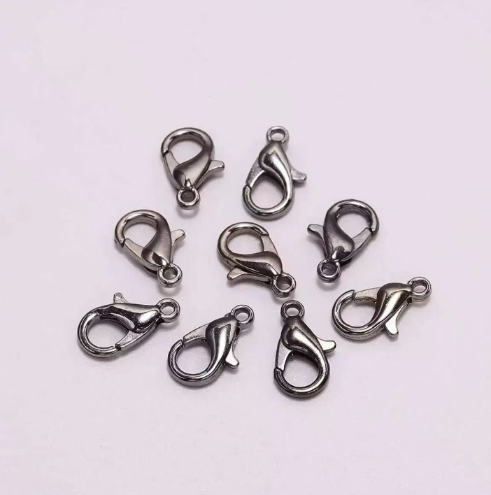 D1-019-Lobster clip(100pcs)/(Golden/Silver/Dark Black/Black)