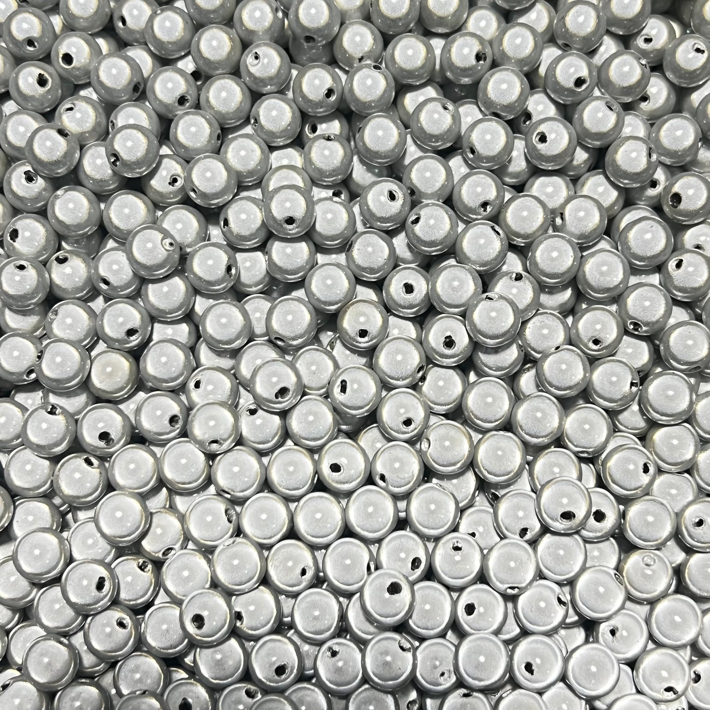 Silver Laser Spacer Beads